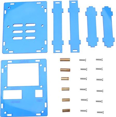 Ailao Tester Case Acryl Behuizing Case voor T4 Transistor Inductor Condensator ESR Meter Tester (blauw)