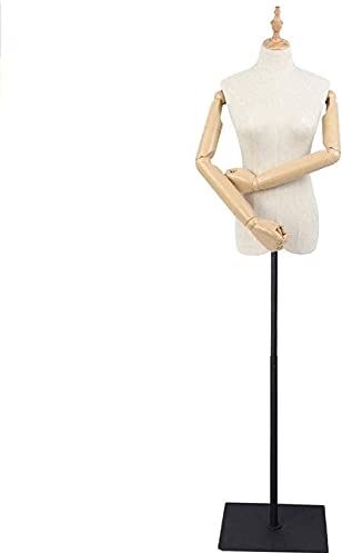 LYSGST Mannequin Torso Body Professional Female Mannequin Torso Body Female Tailors Dummy Display Bust Used for Dummy Model Clothing Display