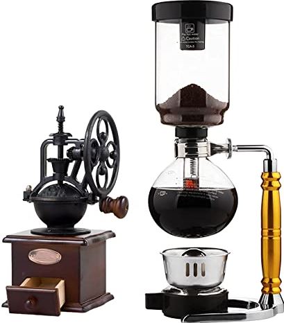 SXLCKJ Crusher, Sifonkoffiezetapparaat, Hittebestendig glas Draagbare koffie, Filterkoffiemachines, Huishoudelijke koffie (Crusher)