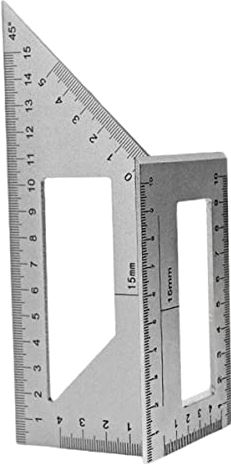 Sraeriot Saddle Layout Square Gauge Aluminiumlegering Multifunctionele 45 90 graden hoek T-liniaal voor timmerman-industrie levert