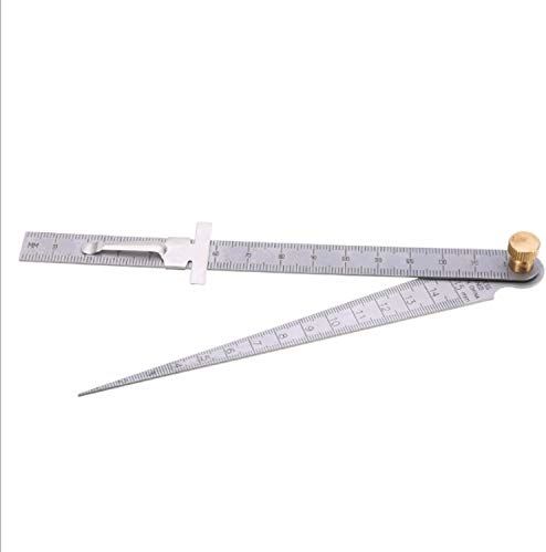SunXTMY Diy Hulpmiddel Clearance Ruler Aperture Measurement RVS Taper Ruler 1-15mm