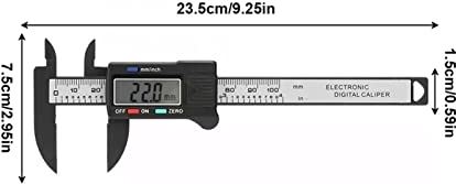 XWJSKJ Digitale remklauw Draagbare Elektronische Vernier Remklauw 100mm Beugel Micrometer Digitale Liniaal Meetgereedschap 150mm 0.1mm (Color : 0-100mm)