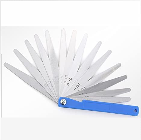 XWJSKJ 100b17 Feeler Gauge Metrische Dikte Gauge Set Blade Gap Filler Toegangsklep Dikte Meetlay-out Tool Gages Meeting