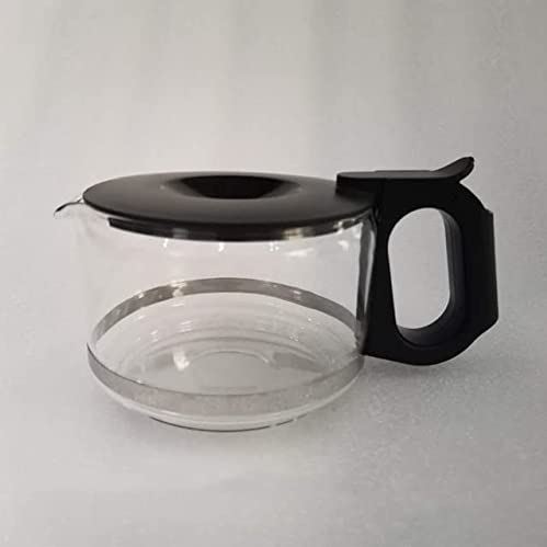 Youmine eenvoudige vervanging Koffiezetapparaat Glazen Kan voor Philips HD7450 HD7460 HD7466 Koffiezetapparaat Onderdelen Accessoires Koffie Pot Vervanging: Perfect accessoire (Color : Black)
