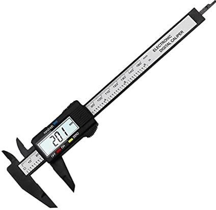 XWJSKJ Micrometer Calibrator Digitale remklauw Vernier Tools Pachometer Digitale Caliber Elektronische remklauw Handvat Plastic remklauwen (Color : 0-150mm Black)