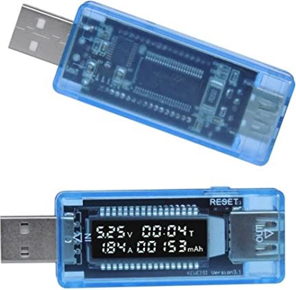 Obelunrp USB Power Meter USB Voltmeter AmproMeter Opladen Power Detector Power Bank Tester Meetkalibratie Instrument-Voltage en huidige kalibrator