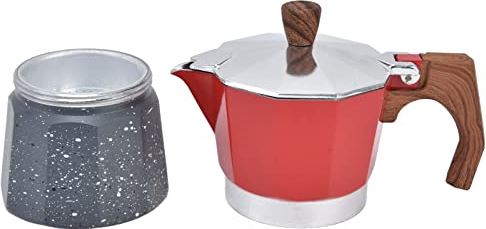 Uxsiya Koffiezetpot, aluminium kookplaat Koffiezetapparaat Brede toepassing Verdikte behuizing Handig hoog rendement voor huishouden(#2)