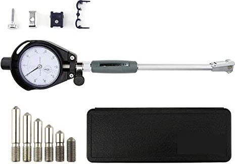 XWJSKJ 50-160mm Boring Dial Indicator Inner Diameter Gauge Meetgel Rod Probe Accessoires Dial Indicator Micrometer Gauge Meetgereedschap (Color : 2 6inch Black Dial)