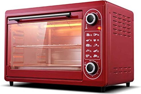 MXXHFC 48L mini-oven Instelbare temperatuur 0-250 ? en timer van 60 minuten Bakpositie met vier niveaus Huishoudelijk bakken Multifunctioneel Volautomatische elektrische oven Bakken van cake Brood met acce