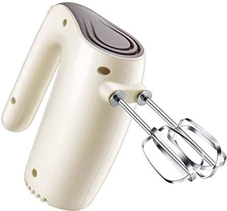 UUIINMNNM Hand Mixer Whisk With Chrome Beater 5 Speed and Turbo Button + Whisk 125w