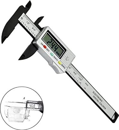 XWJSKJ 300 mm 200 elektronische digitale remklauw Lcd Plastic Vernier Caliper Lange kaak Micrometer Binnenbuit Diameter Meetwerktuigen (Color : 100mm normal)