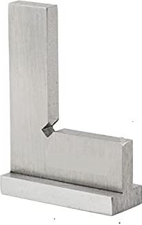 XWJSKJ Precision Mechanic's Square, Engineer's Square, 90 graden rechte hoek, straighted, groundgehard staal, met stoel 50x40mm