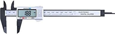 XWJSKJ Vernier digitale remklauw 6 inch elektronische 100 mm micrometer liniaal meetinstrumenten houtbewerking gereedschap 150mm 0,1 mm (Color : Silver 0-150mm)