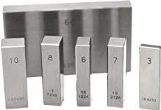 XWJSKJ Individuele inch stalen rechthoek gauge blok grade 0 inch gauge block set, roestvrijstalen blok gage (Color : 81pcs set)