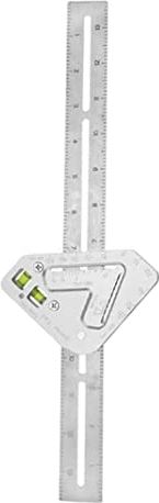 Obelunrp Houtbewerking meetinstrument multifunctionele driehoek ruler revolutionaire timmerwerk tool zilveren handgereedschap-meetgereedschap
