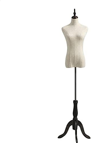 LYSGST Mannequin Torso Body Tailors Dummy Manikins Adjustable Professional Female Mannequin Height Portable Showcase Dress Form