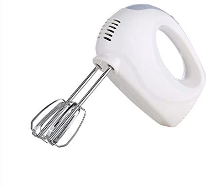 HFFKDL Huishoudelijke elektrische aangedreven 5 snelheid Keuken Handheld Mixer Whisk Egg Beatter, Cake & Bakken (wit)