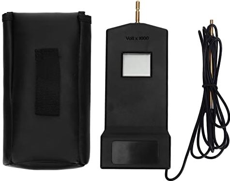 Uxsiya Hekspanningszoeker, werkt op batterijen 200-15000V Hekspanningstester LCD digitaal voor veehokken(zwart)