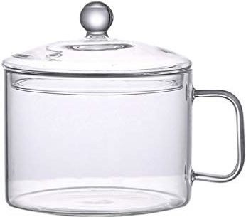 YAYONG Borosilicaatglas Pot Voor Koken Instant Noodle Pot Met Deksel Voor Thuis Keuken Restaurant Magnetron En Vaatwasmachinebestendig Gemakkelijk Te Reinigen