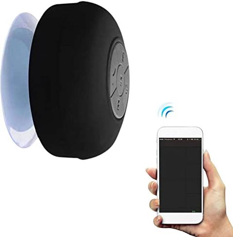 HAYAY Douche Mini Bluetooth-luidspreker, waterdichte luidspreker met zuignap, diepe en comfortabele bas, ideale draadloze luidsprekers voor buiten, zwembad, badkamer