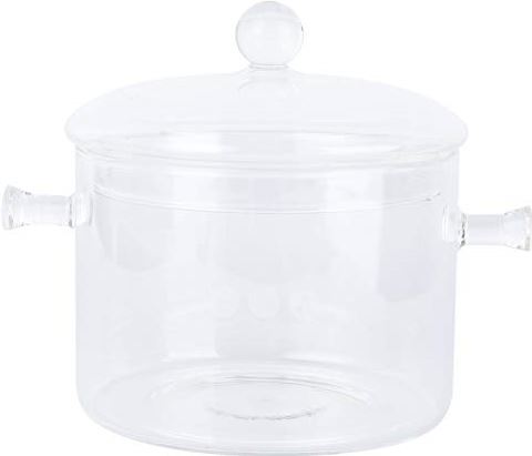 YAYONG Borosilicaatglas Pot Voor Koken Instant Noodle Pot Met Deksel Voor Thuis Keuken Restaurant Magnetron En Vaatwasmachinebestendig Gemakkelijk Te Reinigen