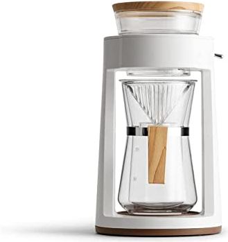 IAOHUO Koffie Pot Drip Koffiezetapparaat Automatische Hand Giet Koffie Machine Franse Pers Koffiezetapparaat for thuiskantoor (Color : White-double layer)