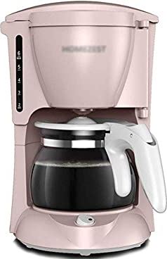 SXLCKJ Crusher, Koffiezetapparaat, Automatische Amerikaanse Koffiemachine, Huishoudelijke Druppelglas Koffiepot, Zwart (Roze) (Crusher)
