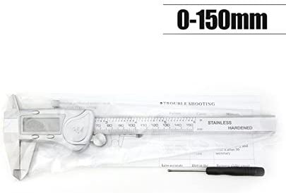 XWJSKJ Digitale metalen remklauw roestvrij staal Vernier remklauwen Elektronische Micrometer Ruler Diepte Meetgereedschap Gauge Instrument 150 (Color : Waterproof digitalN)