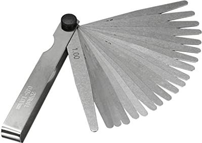 XWJSKJ 1 Set Metric Feelder Gauge 20 Blades 0.02-1.00mm voor metingen Gereedschappen