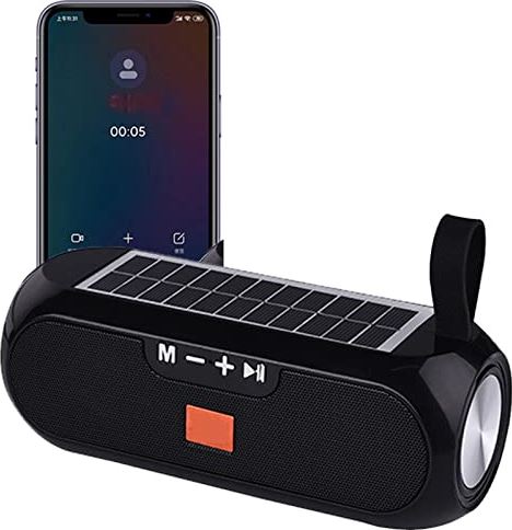 Elecdigit Outdoor Solar Charging 5.0 Bluetooth-compatibele Luidspreker Draagbare Kolom Draadloze Stereo Luidspreker Waterdichte Radio 4 Speelmodi voor Outdoor Camping(Color:D)
