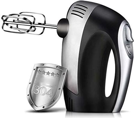 UUIINMNNM Multi Use 5-Speed Hand Mixer With 304 Stainless Steel Beaters Dough Hooks And Balloon Whisk Attachments 350W Easy To Load And Unload