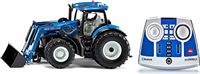 SIKU 6798, New Holland T7.315 Tractor met voorlader, blauw, metaal/kunststof, 1:32, op afstand bestuurbaar, incl. bluetooth-controller, besturing via app mogelijk