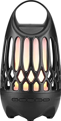 BAIGOO Portable Speaker, Speaker with LED Desk Lamp and Flashing Flame Effect Waterproof Stereo Speaker