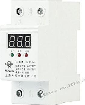 MZWNQ 63A 230V Din Rail 2 Pole 2P Digitale zelfreconnector Spanning Onder Spanning Bescherming Relais Voltmeter Monitor FK-GQV-63A Vervangende onderdelen