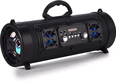 LMMY2022 Sound Bars 16W draagbare kolom Bluetooth-luidspreker verplaatsen KTV 3D Geluidssysteem Geluidsbalk Subwoofer Muziek Draadloze Luidspreker Radio USB (Color : Black)