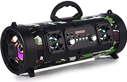 LMMY2022 Sound Bars 16W draagbare kolom Bluetooth-luidspreker verplaatsen KTV 3D Geluidssysteem Geluidsbalk Subwoofer Muziek Draadloze Luidspreker Radio USB (Color : Camouflage)