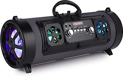 LMMY2022 Sound Bars 16W draagbare kolom Bluetooth-luidspreker verplaatsen KTV 3D Geluidssysteem Geluidsbalk Subwoofer Muziek Draadloze Luidspreker Radio USB (Color : Gray)