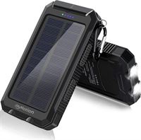 MyMotion MyMotion® Solar Powerbank 20000 mAh - Oplader en zonnepaneel – Zonne energie - Outdoor - Zwart