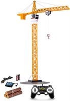 Carson 500907301 1:20 Tower Crane 2.4G 100% RTR, afstandsbediening kraan, bouwvoertuig met functies, incl. batterijen en afstandsbediening