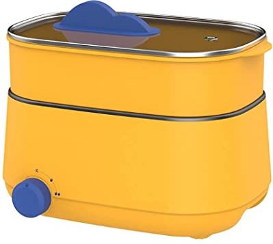 YNB Multifunctionele elektrische hete pot 1.8L non-stick elektrische koekenpan Gelaagd ontwerp Shabu Shabu pan Indoor stoomkoker voor 2-5 personen koken