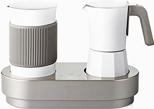 RTYUI Koffiezetapparaat Elektrisch Koffiezetapparaat Mini Elektrisch Fancy Koffiezetapparaat 2 In 1 Melkschuimmachine Moka Pot Espressomachine (220V Eu)