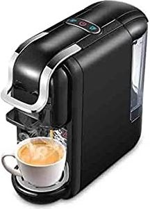 RTYUI Koffiezetapparaat, Koffiezetapparaat Capsule Koffiezetapparaat Ultracompact Formaat En Automatische Uitschakelfunctie Geschikt Voor Thuis Brouwen Koffie, Cadeau (Zwart One Size)