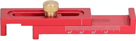 Gedourain Mini Gaps Gauge, Hoge Nauwkeurigheid Aluminiumlegering Gemakkelijk Instelling Diepte Meetliniaal Vernier Schaal Draagbaar voor Slotting(T2)