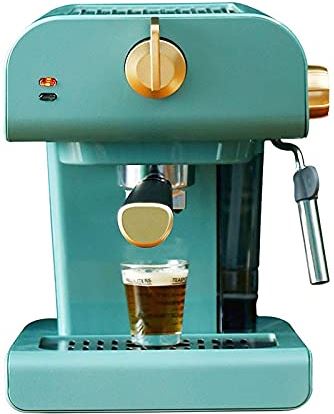RTYUI Koffiezetapparaat Melkopschuimer Huishoudelijke Apparaten Elektrisch Schuim Cappuccino-Koffiezetapparaat Semi-Automatisch Espressoapparaat: 4-6 Kopjes, Kleur: Lichtgroen (Lichtgroen 4)