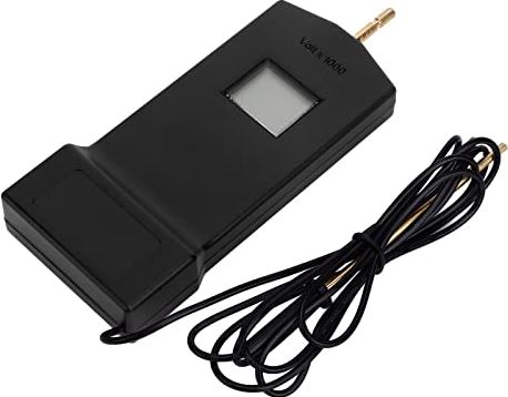 Tomantery Hekspanningstester, Hekspanningzoeker Op batterijen werkende digitale LCD ABS voor boerderijen(zwart)