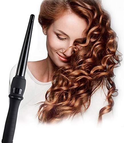 Lincheer Curling Wand 19-32mm Professional Ceramic Hair Wand Curling Tang met Cool Tip (Size : 19mm)