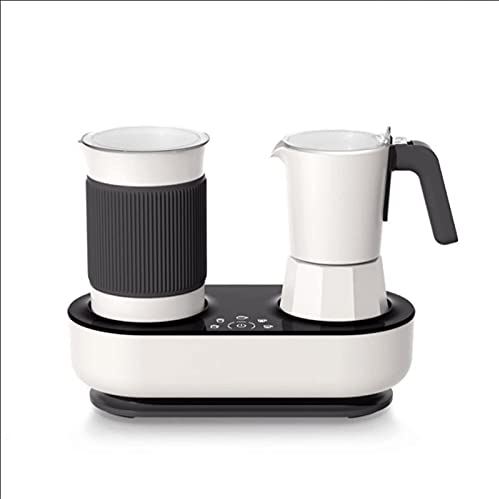 RTYUI Koffiezetapparaat Capsule Koffiezetapparaat Automatische Melkopschuimer Moka Pot Espresso Latte En Cappuccino Maker Zwart-Wit Koffiebrouwer