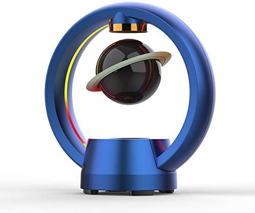 CUTEY Hangluidspreker, draadloze magnetische drijvende Bluetooth-luidspreker met RGB dynamische verlichting, 8W-stereo, 360 graden rotatie, geschikt voor thuis, kantoordecoratie, uniek geschenk