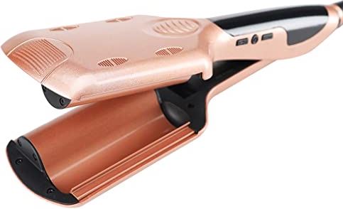 HKO 32mm Wave Krultang, Keramische Haar Krultang Diep Golvend Vergiet, LED Temperatuur 3 Vat Haar Crimper Haar Styling Roller Ijzer (Color : Heating pipe 32mm1)
