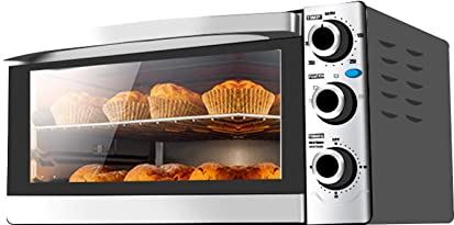 SUNWEIHAOA Oven Solo Magnetron In Zilver Tact Ingebouwde Elektrische Enkele Oven - Roestvrij Staal Premium Convectie Halogeen Oven Fornuis Ideaal Voor Roosteren, Bakken Esthetisch En Praktisch